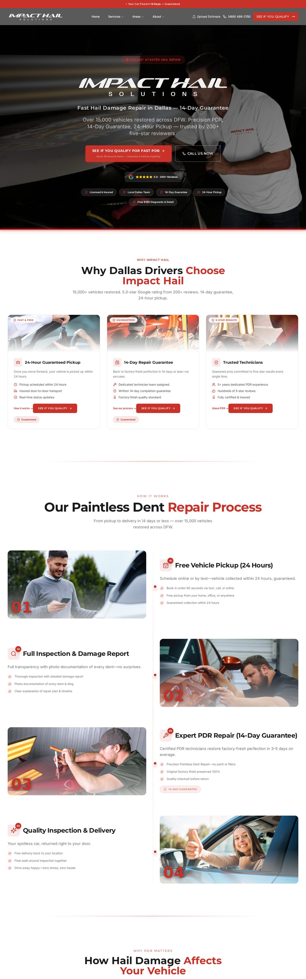 Impact Hail website